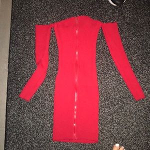 Super sexy red sweater dress ! ♥️